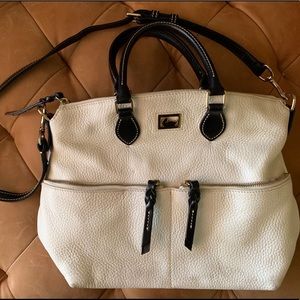 White Leather Dooney & Burke Bag